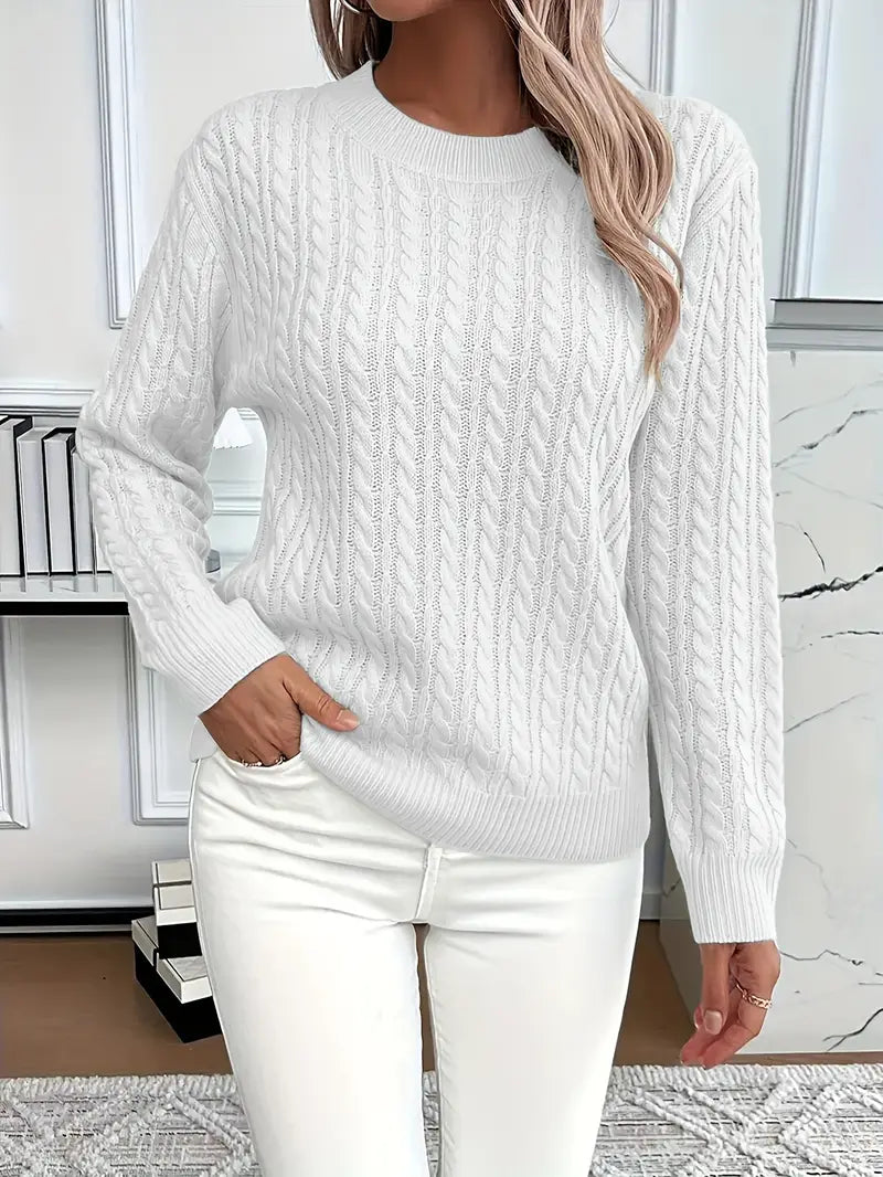 Becky | Pull en Tricot à Câbles