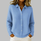 Neige | Cardigan Boutonné en Tricot Classique