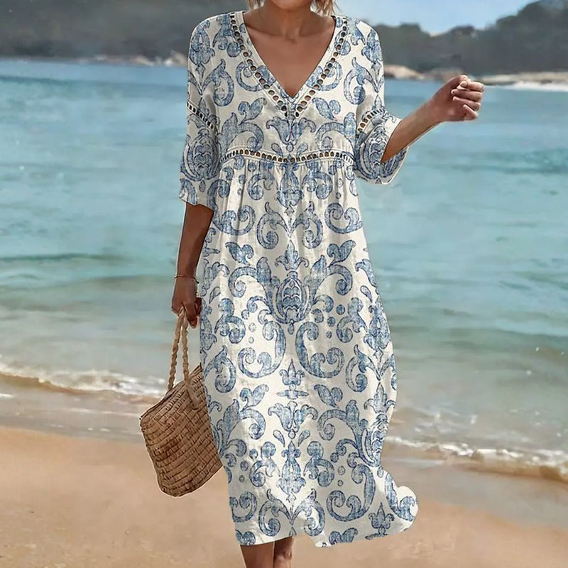 Naomie | Robe Bohème Imprimé Ethnique
