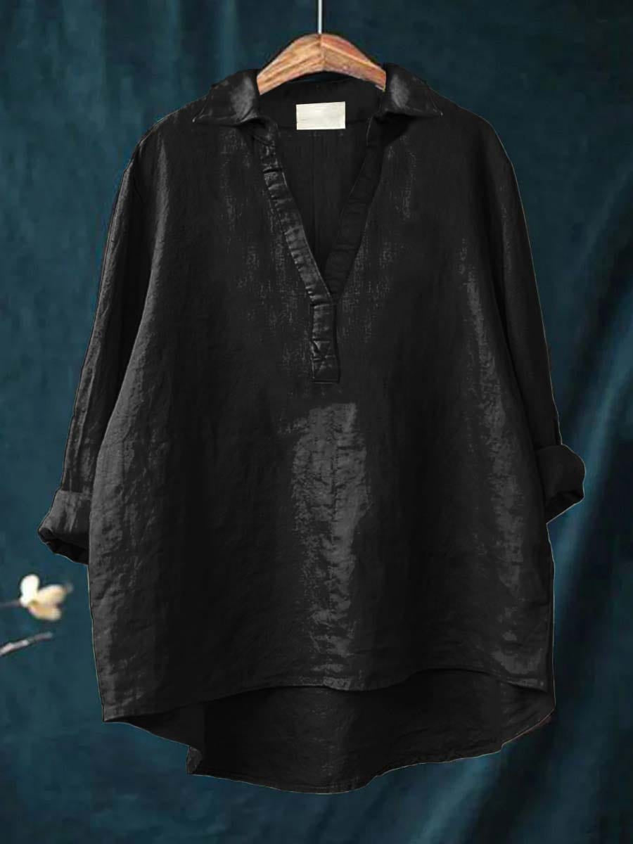 Andrea | Blouse d'été élégante en lin
