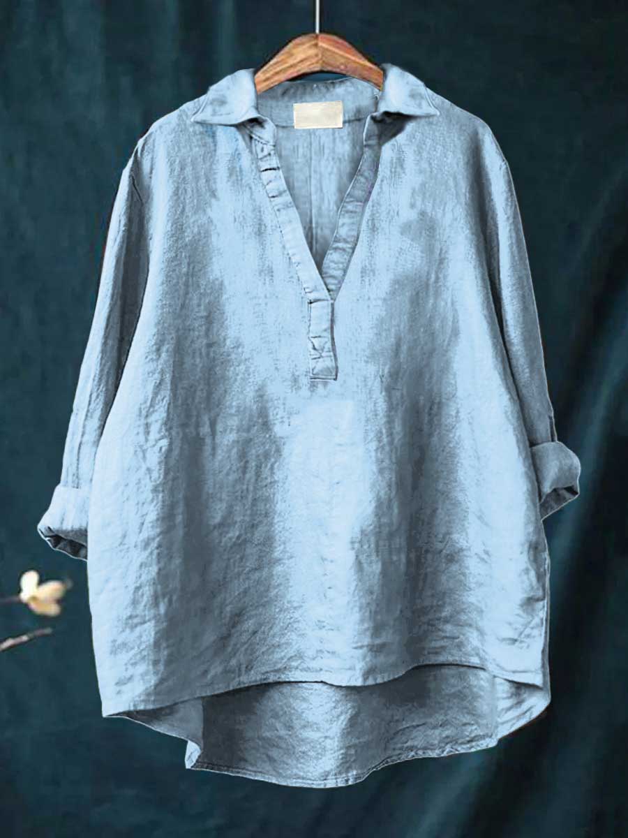 Andrea | Blouse d'été élégante en lin