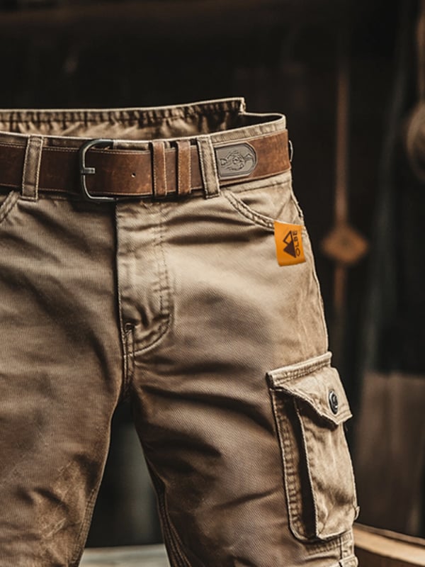 Lyam | Short Cargo Rétro à Poches Multiples