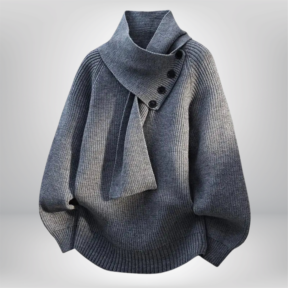 Ivora | Pull à col écharpe confortable