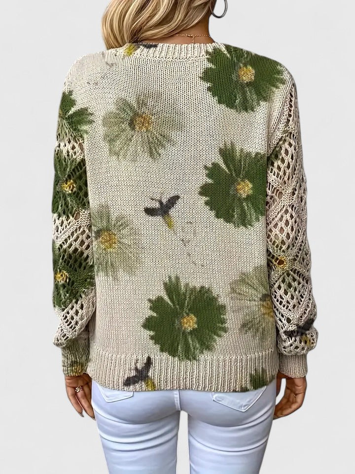 Aurelia | Pull élégant avec design floral