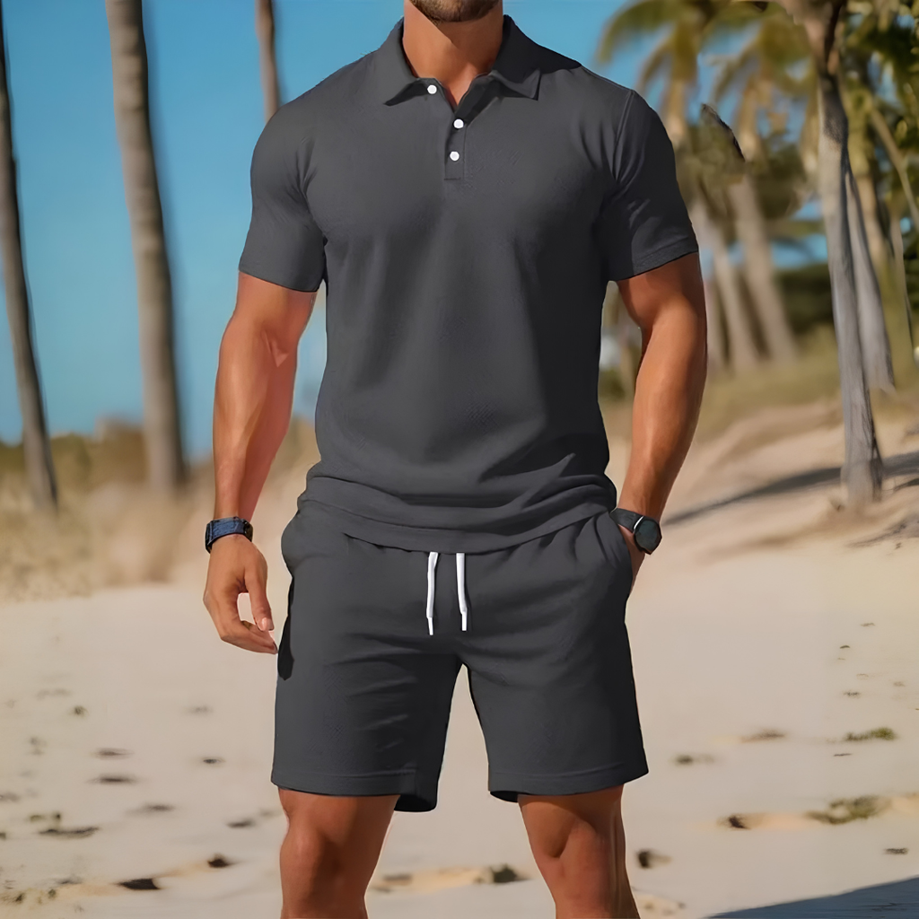 Nathan – Ensemble polo décontracté