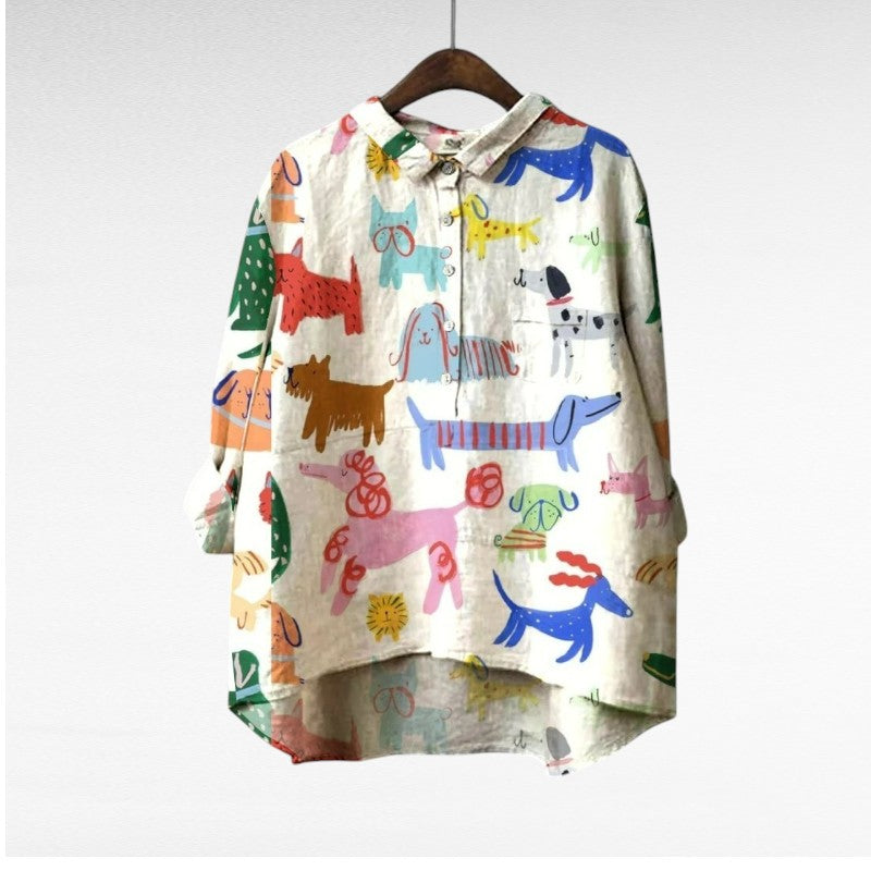 Amélie | Blouse d'été élégante en lin