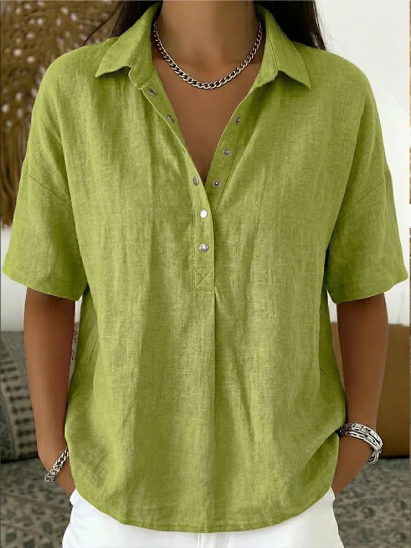Nora – Blouse Krage Élégante