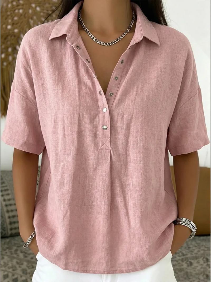 Nora – Blouse Krage Élégante