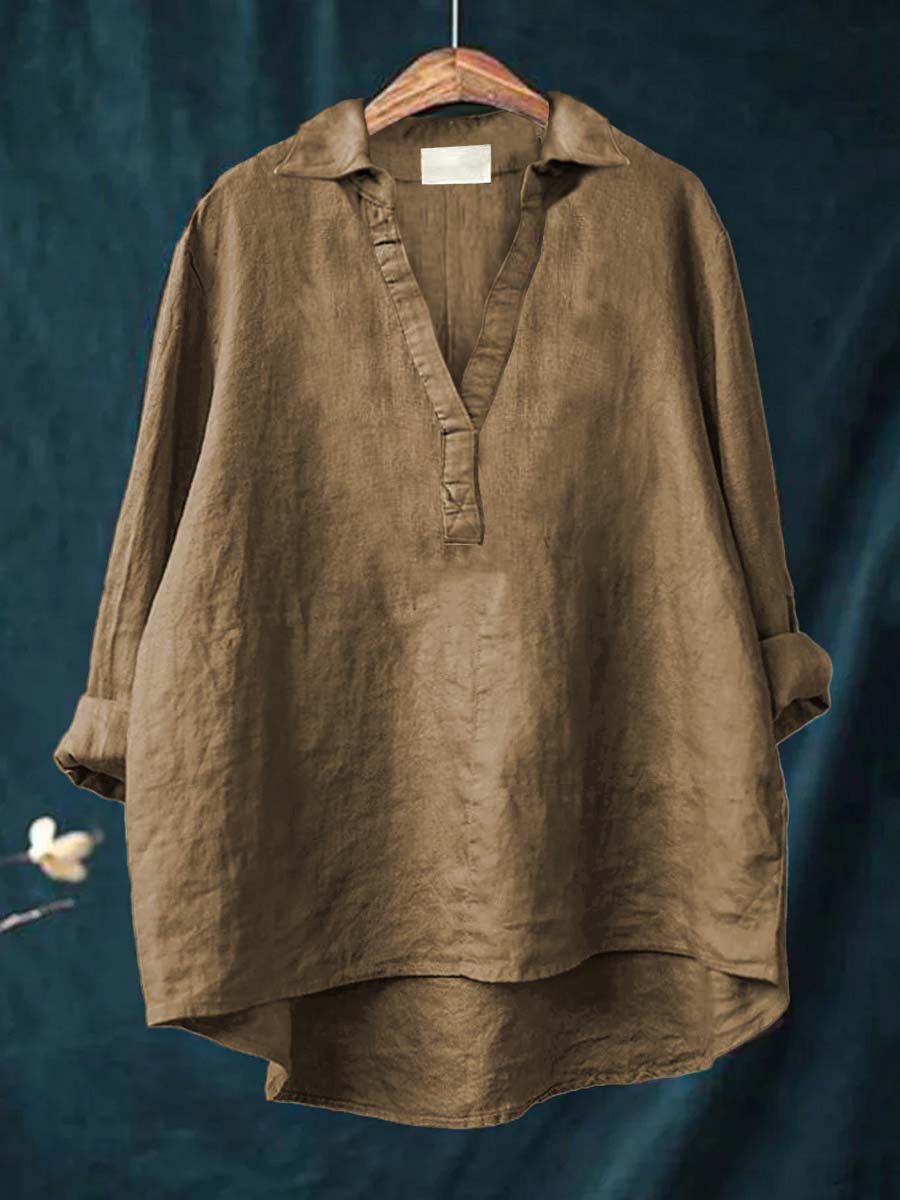 Andrea | Blouse d'été élégante en lin