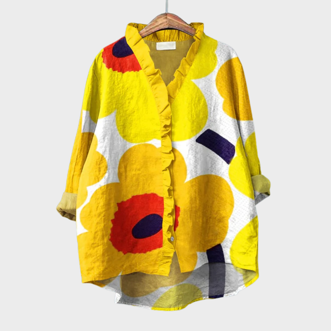 Helena | Blouse d'été élégante en lin