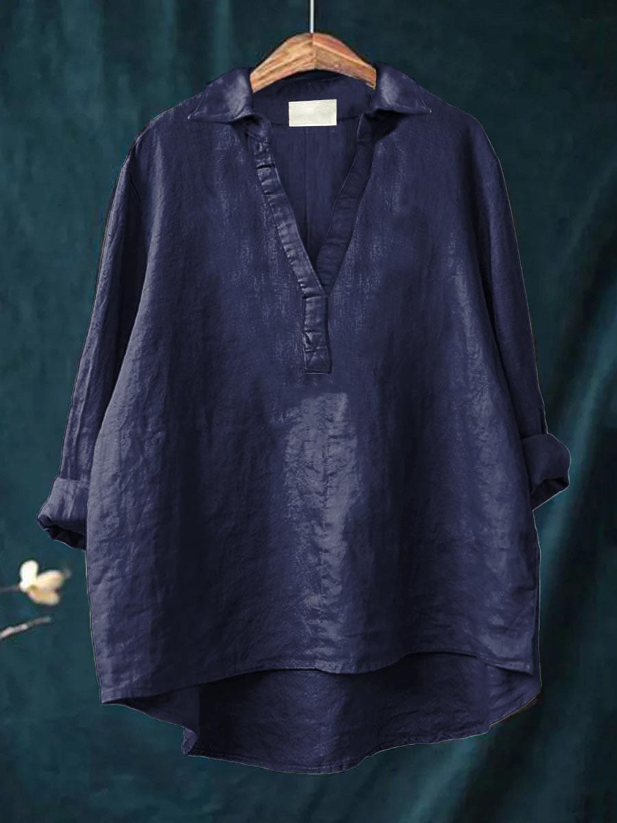 Andrea | Blouse d'été élégante en lin