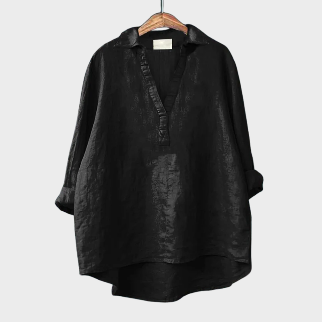 Andrea | Blouse d'été élégante en lin