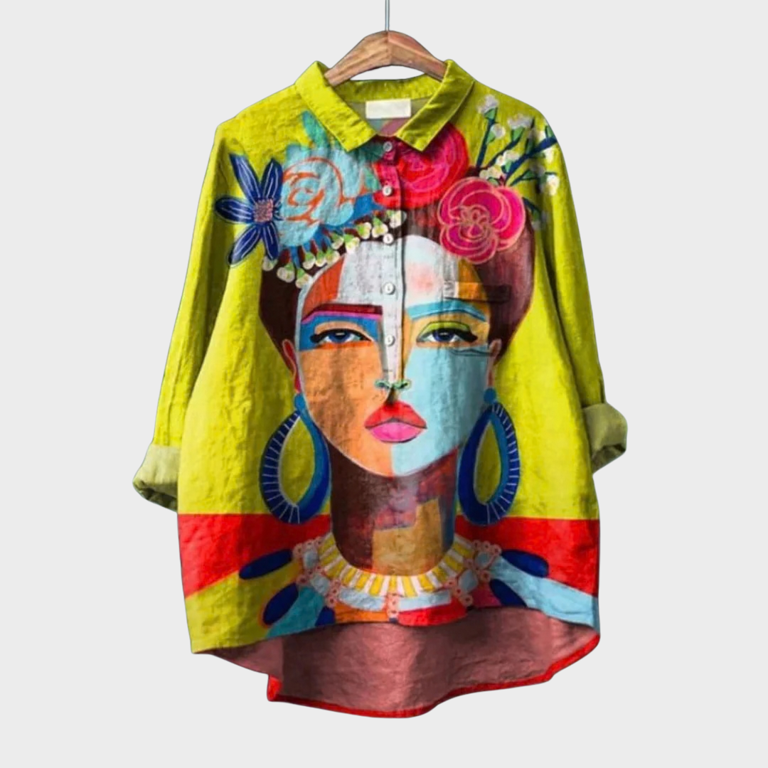 Frida | Blouse d'été élégante en lin
