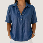 Nora – Blouse Krage Élégante