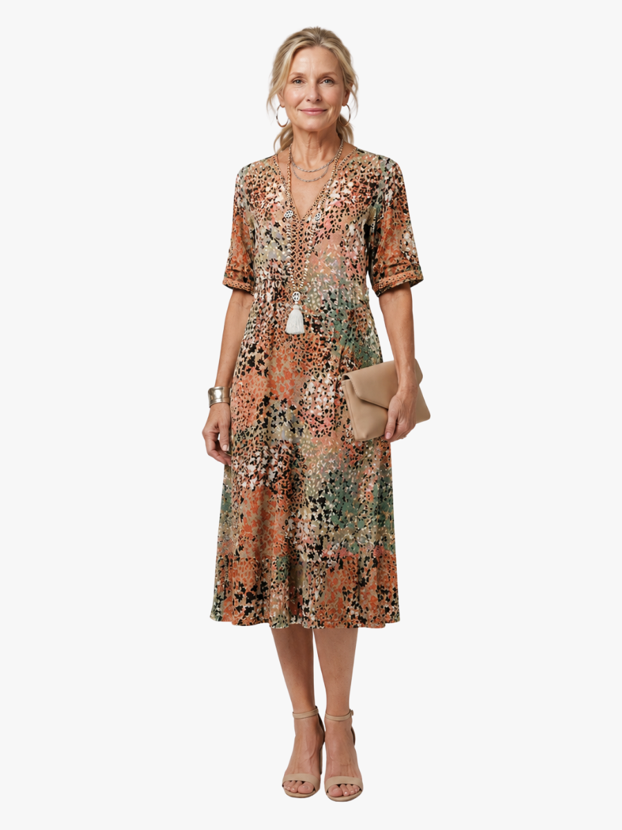 Louise | Robe Midi Fleurie