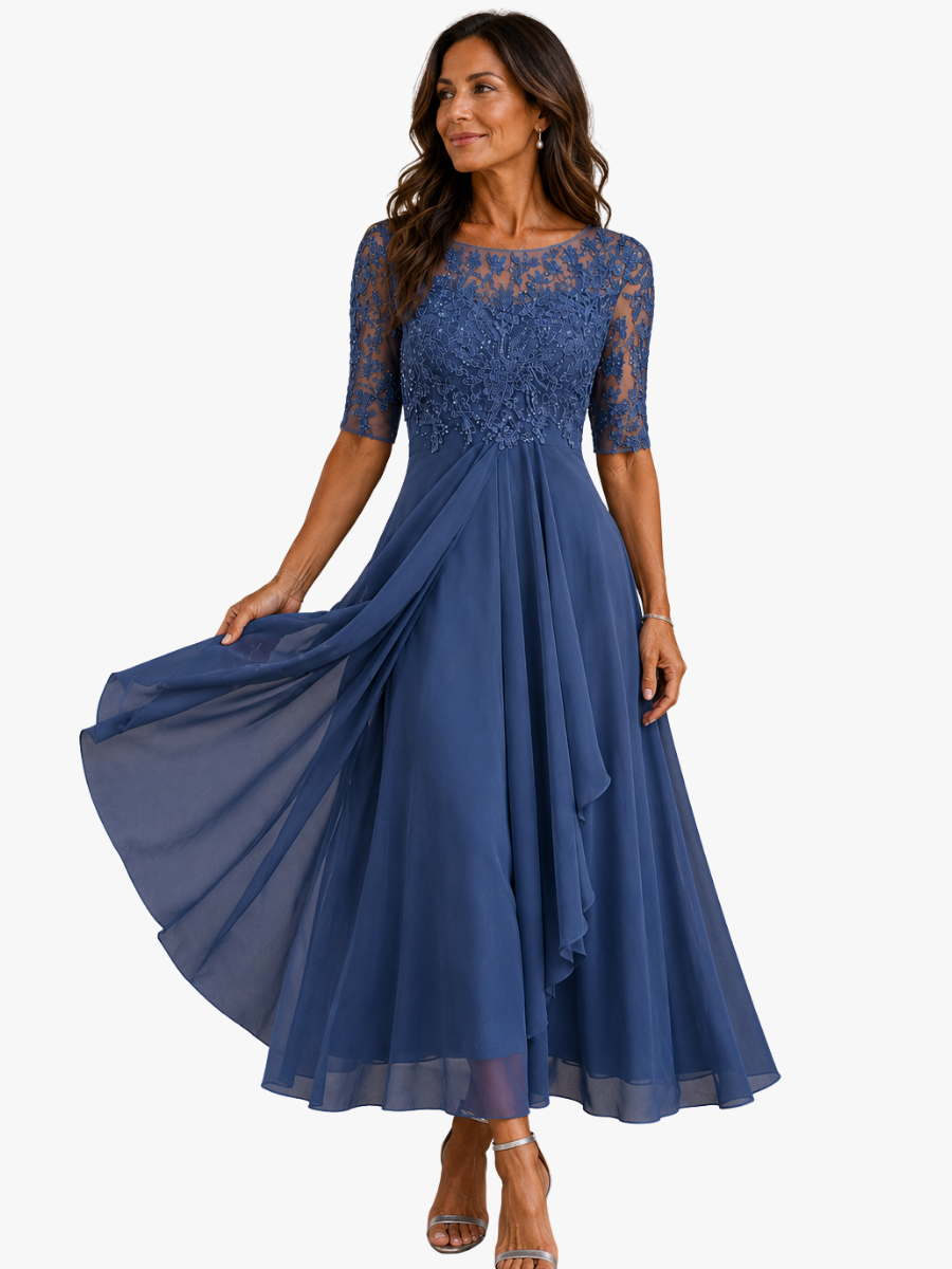 Valentine | Robe Longue Fluide en Chiffon