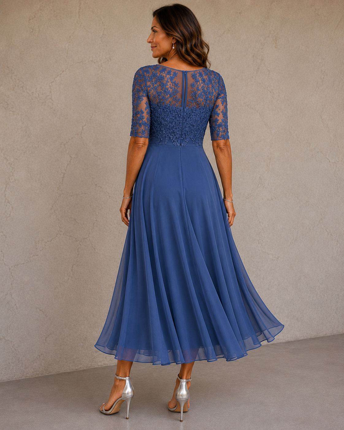 Valentine | Robe Longue Fluide en Chiffon