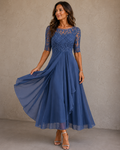 Valentine | Robe Longue Fluide en Chiffon