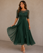 Valentine | Robe Longue Fluide en Chiffon