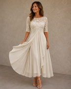 Valentine | Robe Longue Fluide en Chiffon
