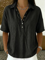 Nora – Blouse Krage Élégante