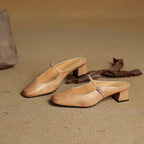 Aimée – Pantolettes en cuir
