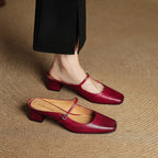 Aimée – Pantolettes en cuir