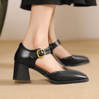 Marcele – T-Riemen Cuir Escarpins
