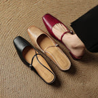Aimée – Pantolettes en cuir