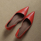Arlette – Cuir Escarpins à Talon Kitten