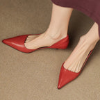 Arlette – Cuir Escarpins à Talon Kitten