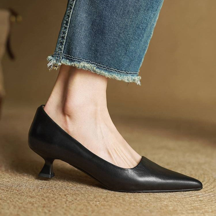 Amélie – Talons en cuir
