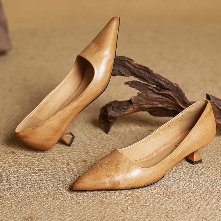 Amélie – Talons en cuir