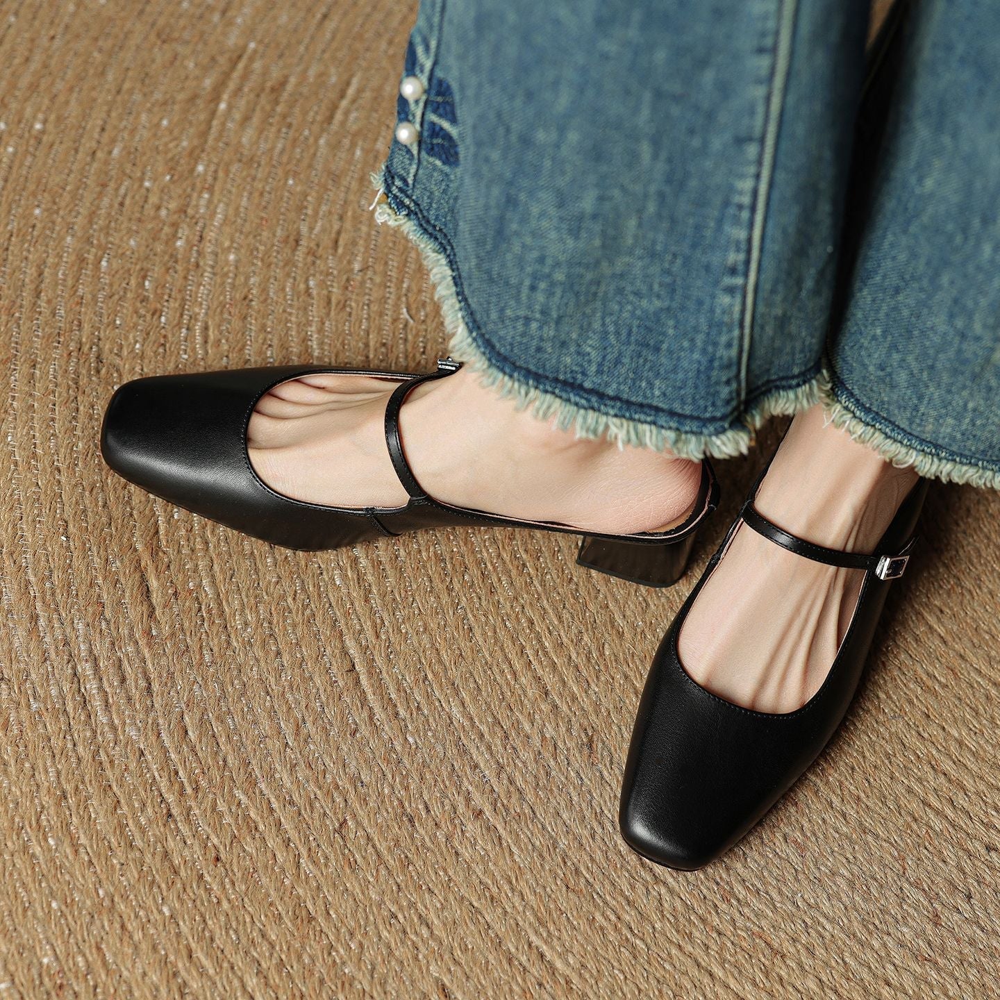 Aimée – Pantolettes en cuir