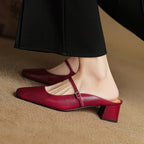 Aimée – Pantolettes en cuir