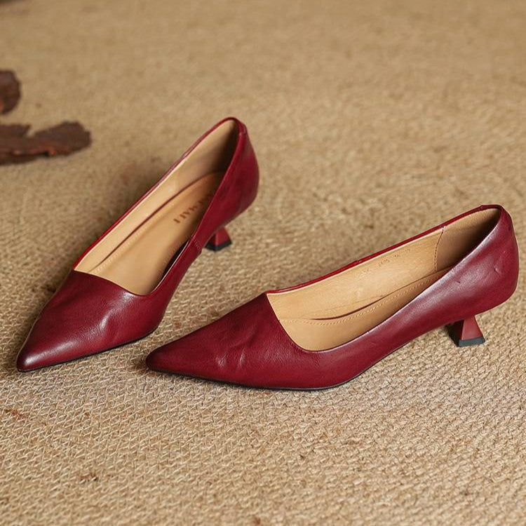 Amélie – Talons en cuir