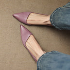 Arlette – Cuir Escarpins à Talon Kitten