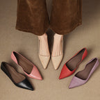 Arlette – Cuir Escarpins à Talon Kitten