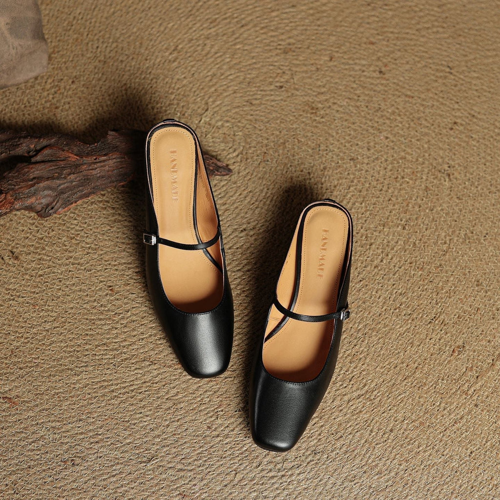 Aimée – Pantolettes en cuir