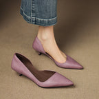 Arlette – Cuir Escarpins à Talon Kitten