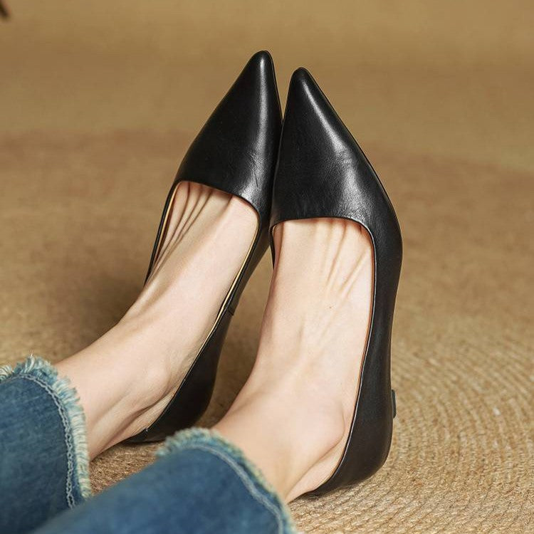 Amélie – Talons en cuir