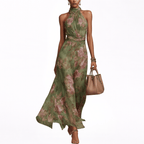 Livia | Robe longue fleurie dos nu