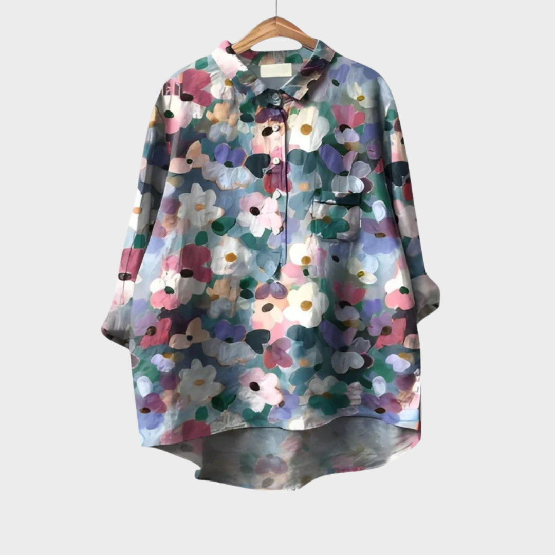 Elise | Blouse d'été élégante en lin