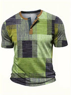 Lucas – T-shirt patchwork décontracté
