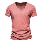 Juleas™ | Tee-shirt Uni Col V en Coton