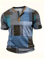 Lucas – T-shirt patchwork décontracté