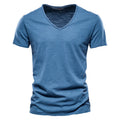Juleas™ | Tee-shirt Uni Col V en Coton