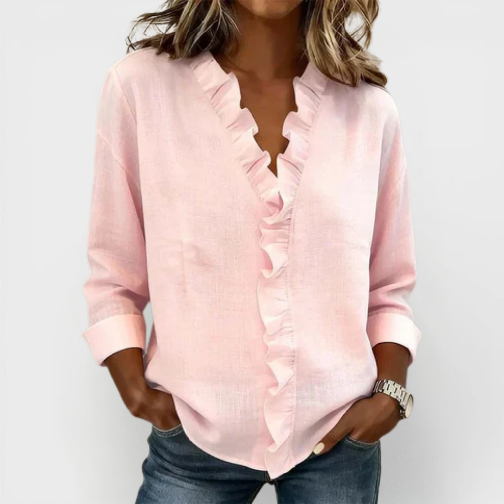 Susan | Blouse Volante Élégante