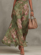 Livia | Robe longue fleurie dos nu