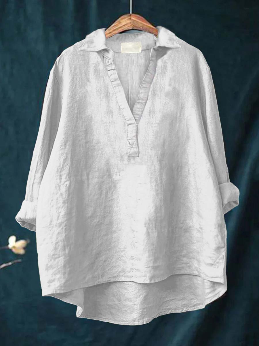 Andrea | Blouse d'été élégante en lin